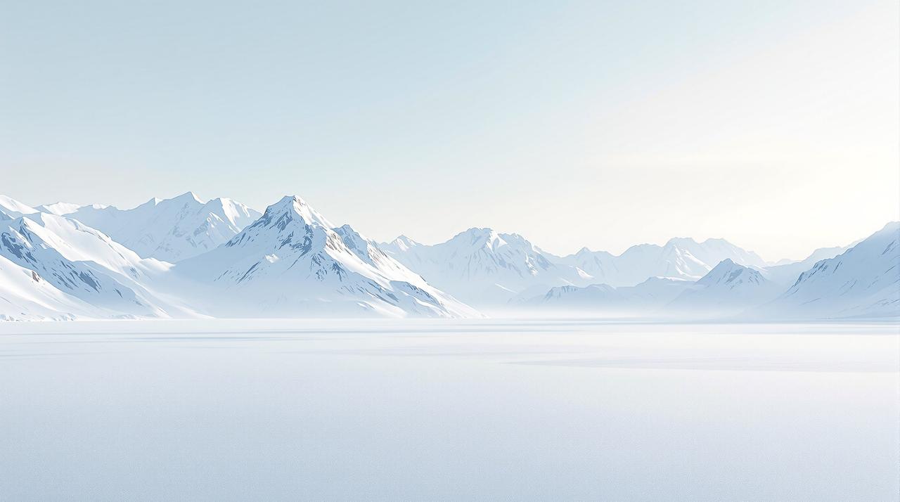 星辰影视网 - 极简北极景观背景